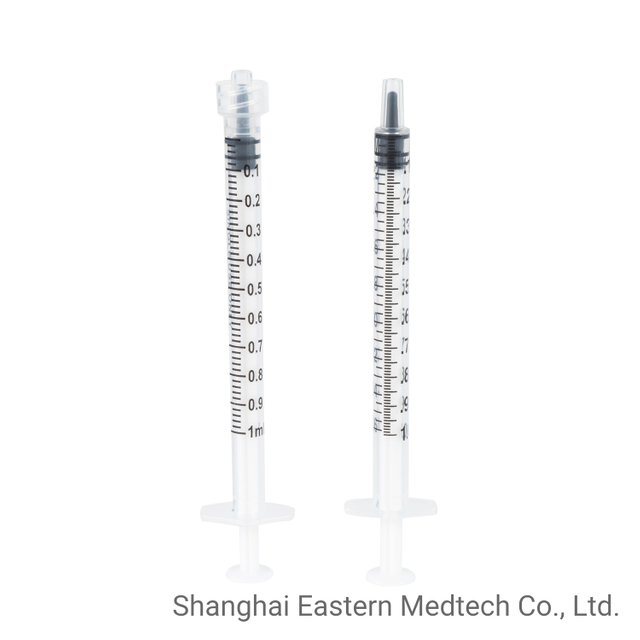 0.5ml 1ml LDS Vaccine Syringe 3-part without needle