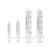 Disposable 2-part syringe