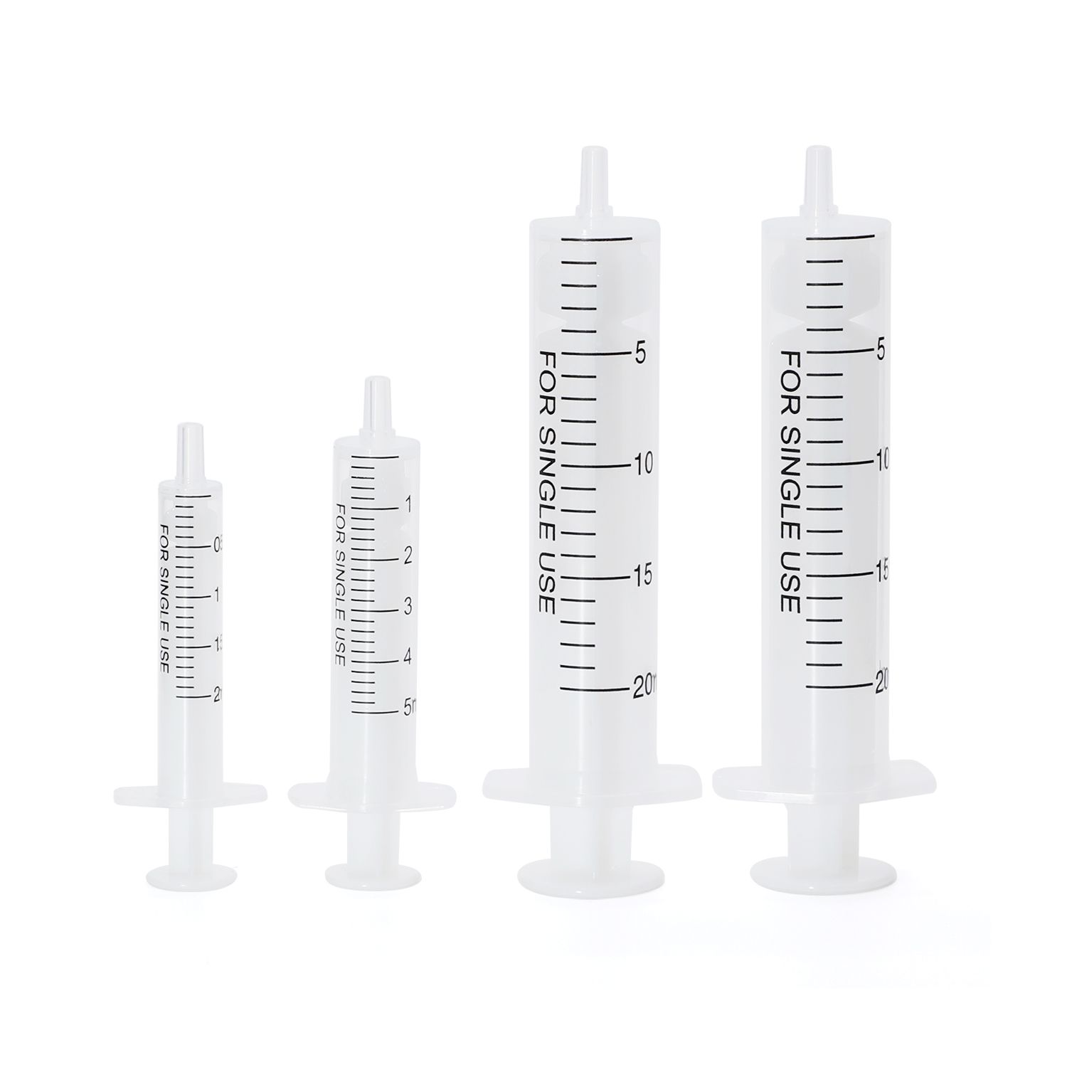 Disposable 2-part syringe
