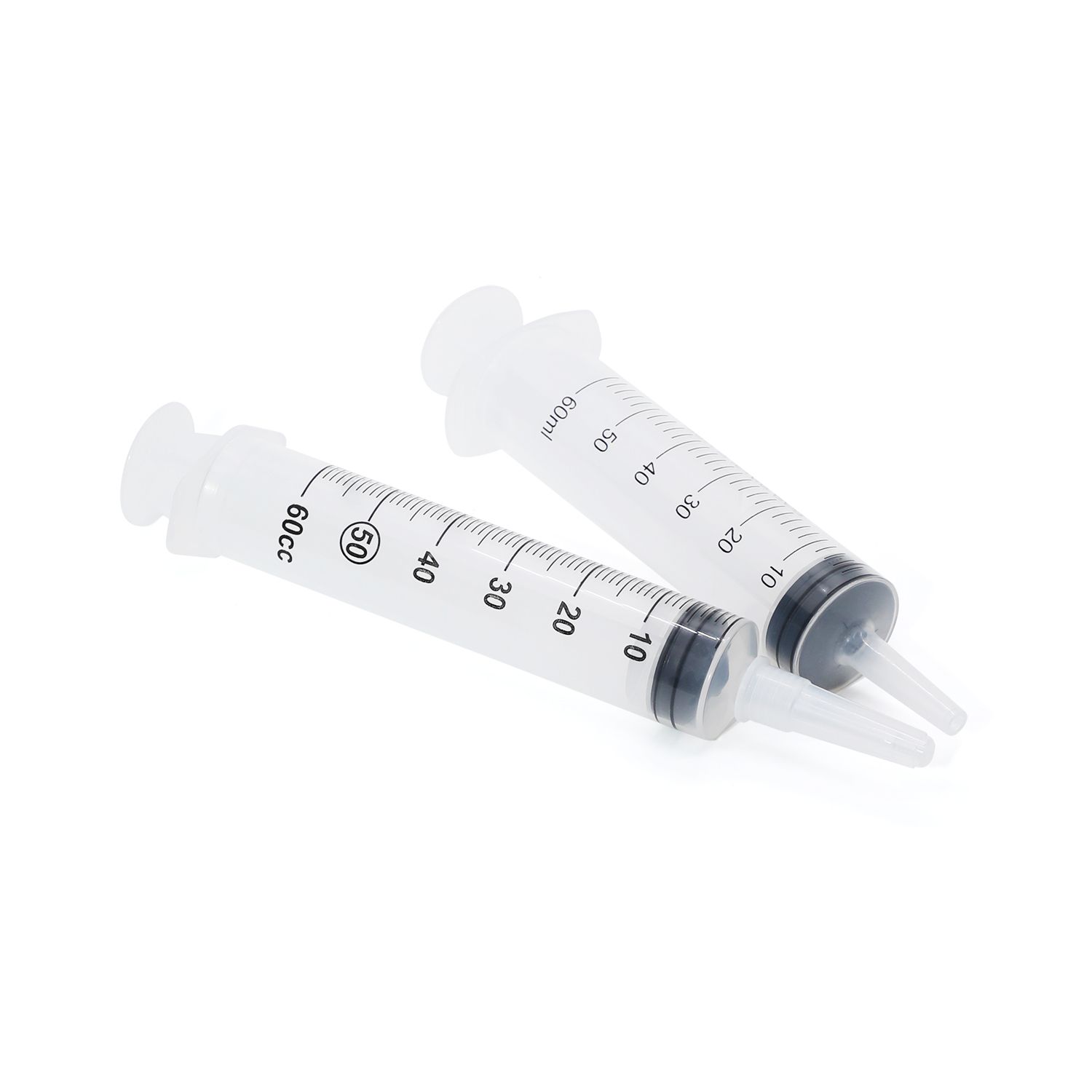 Disposable 3-part syringe