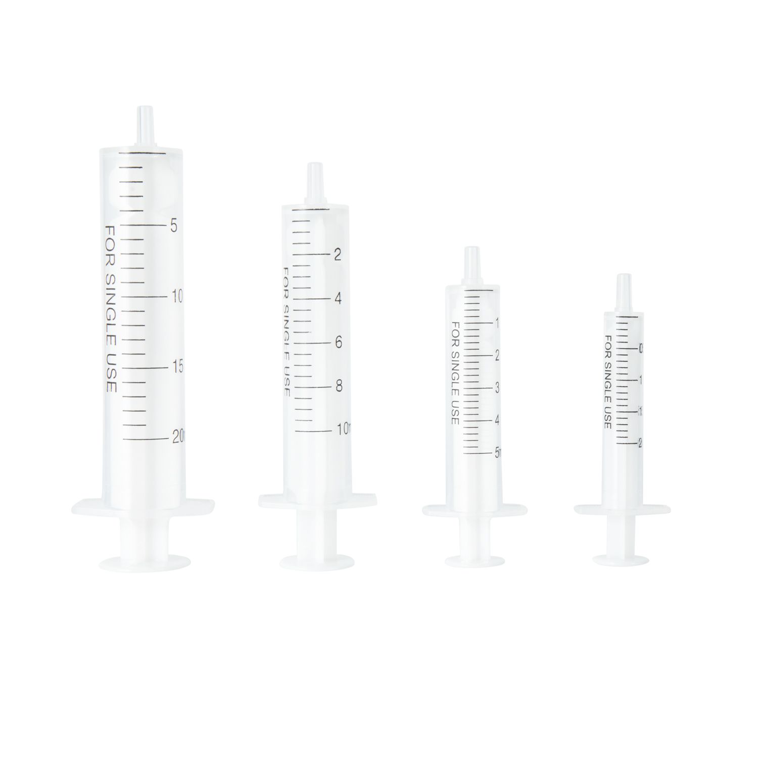 Disposable 2-part syringe