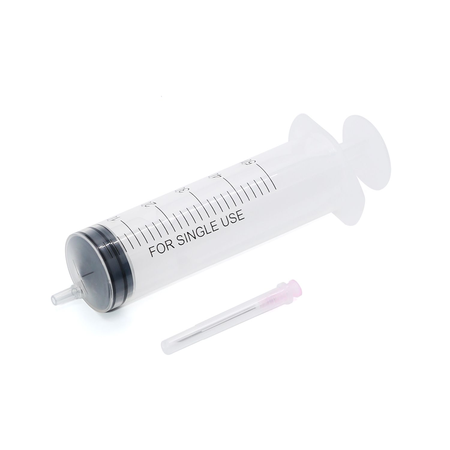 Disposable 3-part syringe
