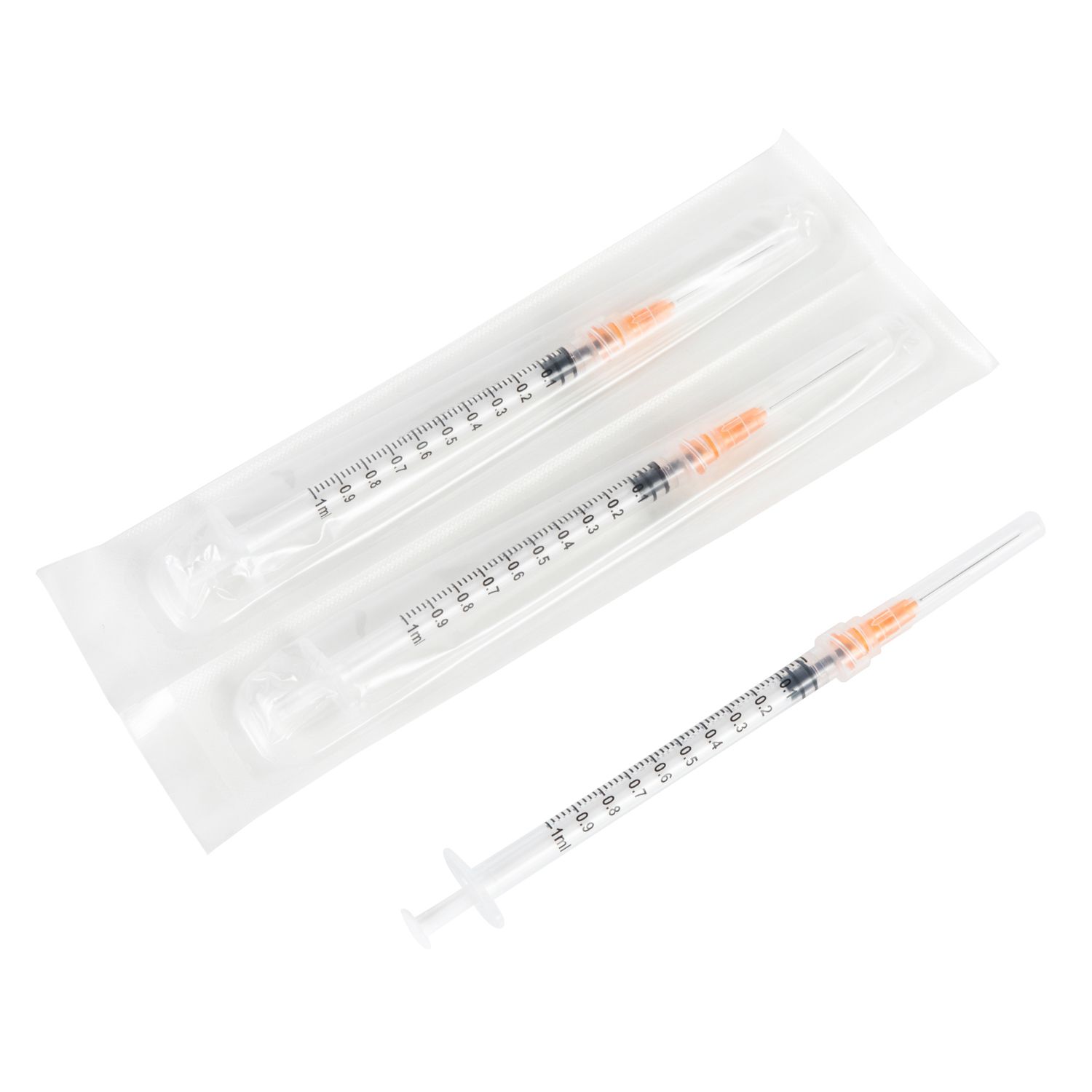 1ml Syringe with mounted needle