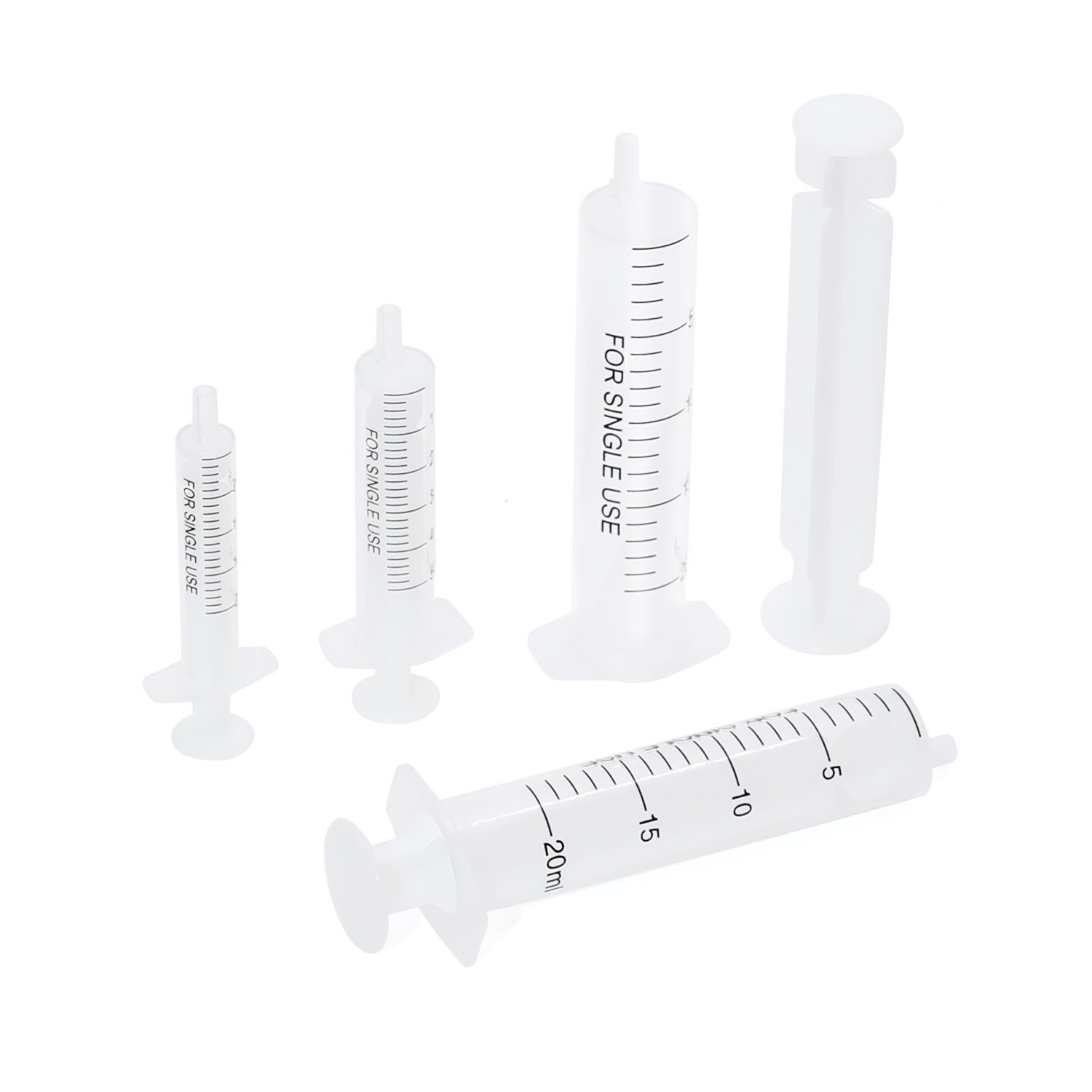 Disposable 2-part syringe